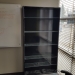 Black 84 x 42 Book Case with 5 Adjustable Glass Shelves